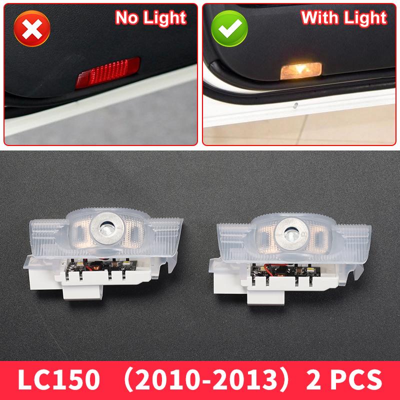 

For Toyota Land Cruiser Prado 150 2010-2023 Interior Upgraded Accessories LC150 FJ150 Car Door Lower Corner light courtesy lamp