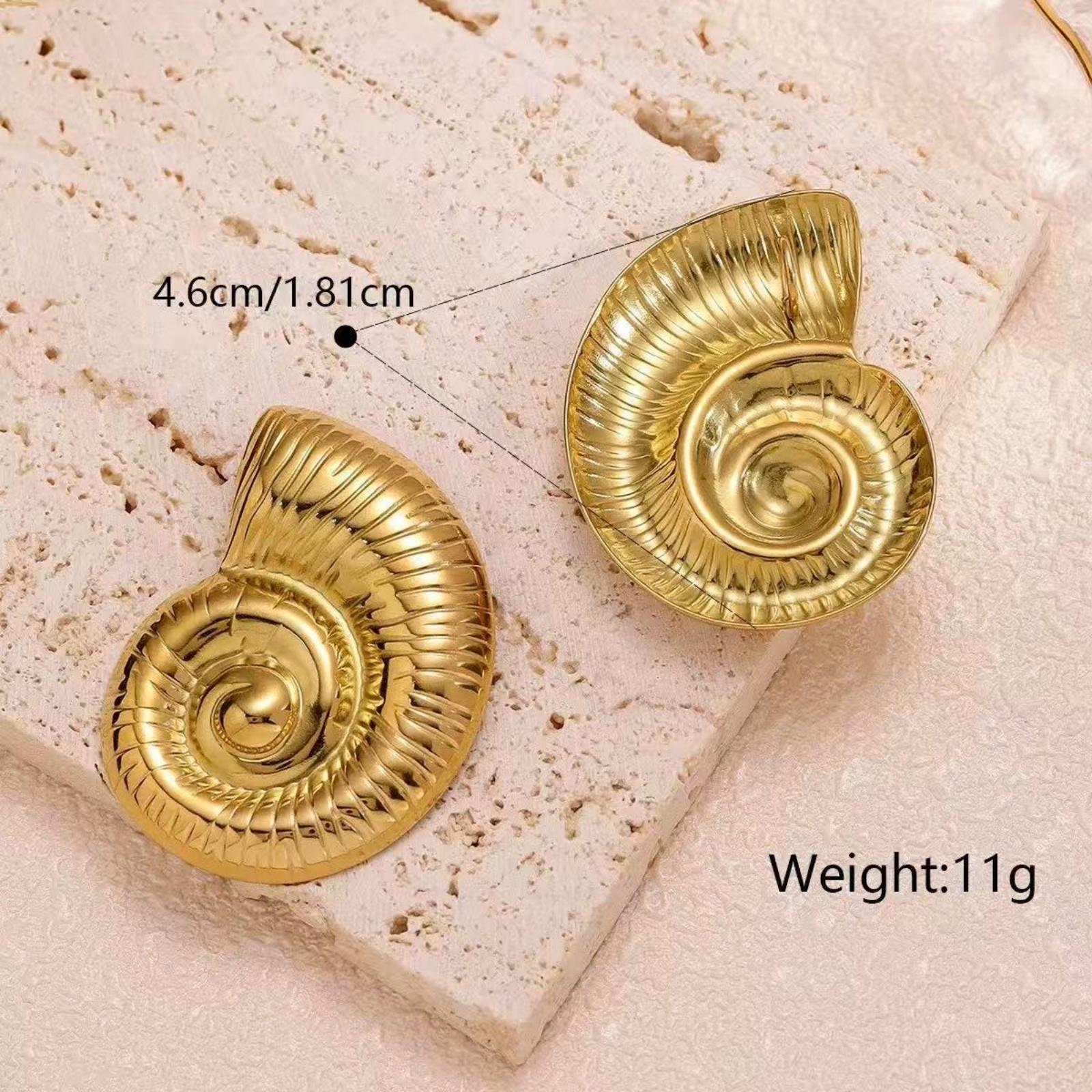 

1 Pair Stylish 18K Gold Plated 304 Stainless Steel Ear Post Stud Earrings Heart Flower Butterfly Starfish For Women Gift