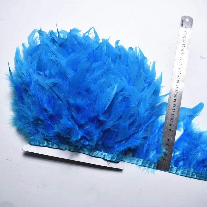 10Meters/Lot Turkey Feather Fringe Trim 4-6Inch Marabou Feathers Trimming Skirt Dress Trims Ribbon Feathers For Crafts