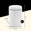 Fellow Atmos Vacuum Canister, Official Manufacturer, CoffeeFood Storage Container, Stylish Interior Container (White, 1.2L)