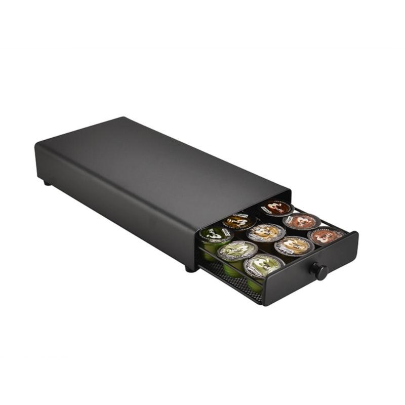 Модный стеллаж для хранения 24 капсул для кофе, прочный и стильный, из железа, аксессуар для организации пространства в гостиной 1