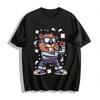 Grumpy Beaver Print Casual Tshirt Trendy Streetwear For Men And Women Pure Cotton T-shirt