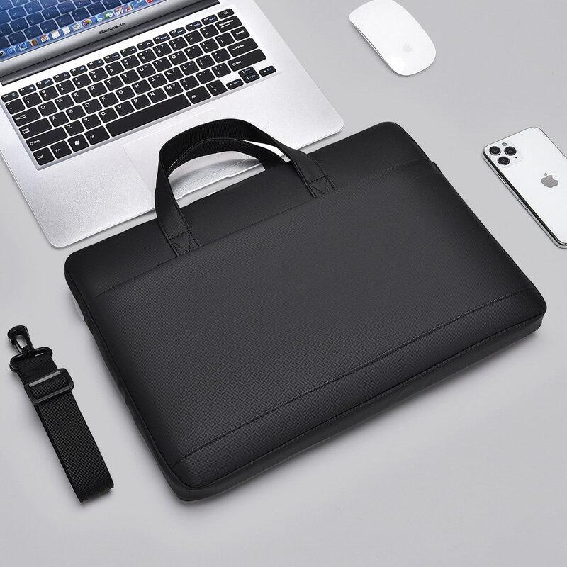 

Li Shen Thin Leather Laptop Shoulder Bag