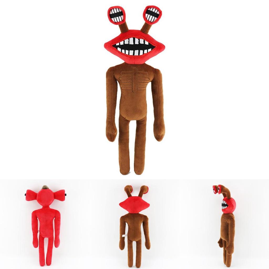 Siren Head Horror Plush Toy Featuring Adorable Big Mouth Clock Poop Monster Design For Kids