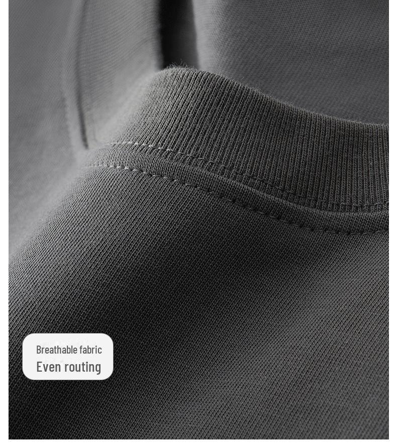 Herren-Kurzarm-T-Shirt aus hochwertiger, 300 g schwerer Baumwolle für Frühling und Sommer