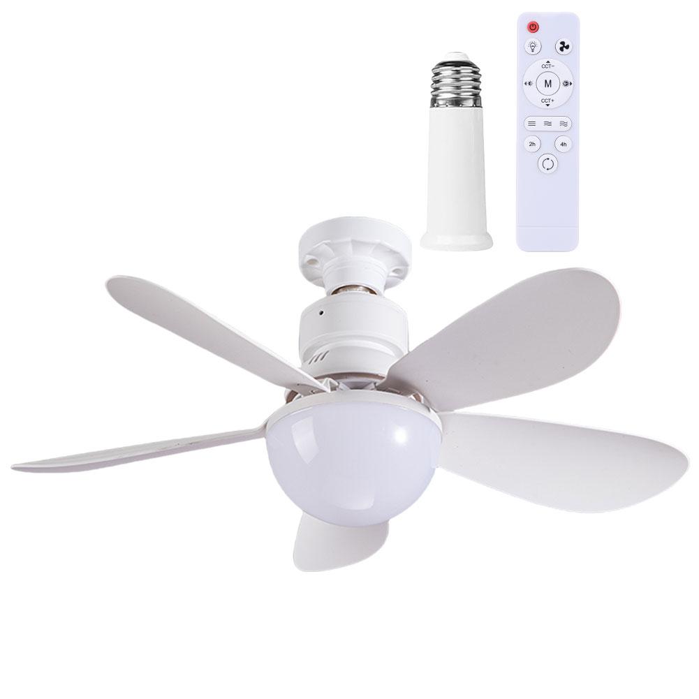 30W LED Deckenventilator mit Beleuchtung Lampe E27 Fernbedienung Moderner Deckenventilator 3 Geschwindigkeiten Einstellbar Kreative Ventilatorlampe für Zuhause