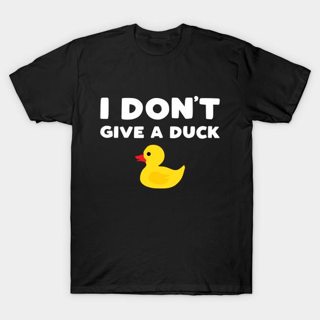 

Мужская черная футболка с принтом I Don T Give A Duck - Забавный слоган с резиновой уточкой, печать на бумаге для трансфера без вырезания, хлопковая футболка M чёрный