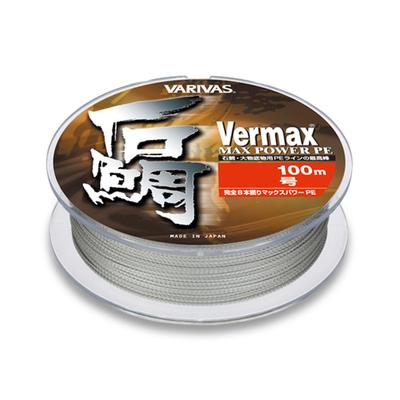 Morris Varivas Barmax Stone Snapper Max Power PE Size 8 Gray Line, 100m, 13, 65kg, Strands,