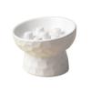 Ceramic Cat Slow Feeder Bowl Slanted Mouth Pet Drinking Eating Feeder  for Kitten/Puppy/Bunny