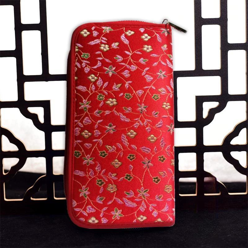 Chinesisches charakteristisches Geschenk: Yunjin-Geldbörse, ethnische Stickerei, Kunsthandwerk, Geburtstagsgeschenk für Mutter, Urlaubsgeschenk, Damen-Geldbörse