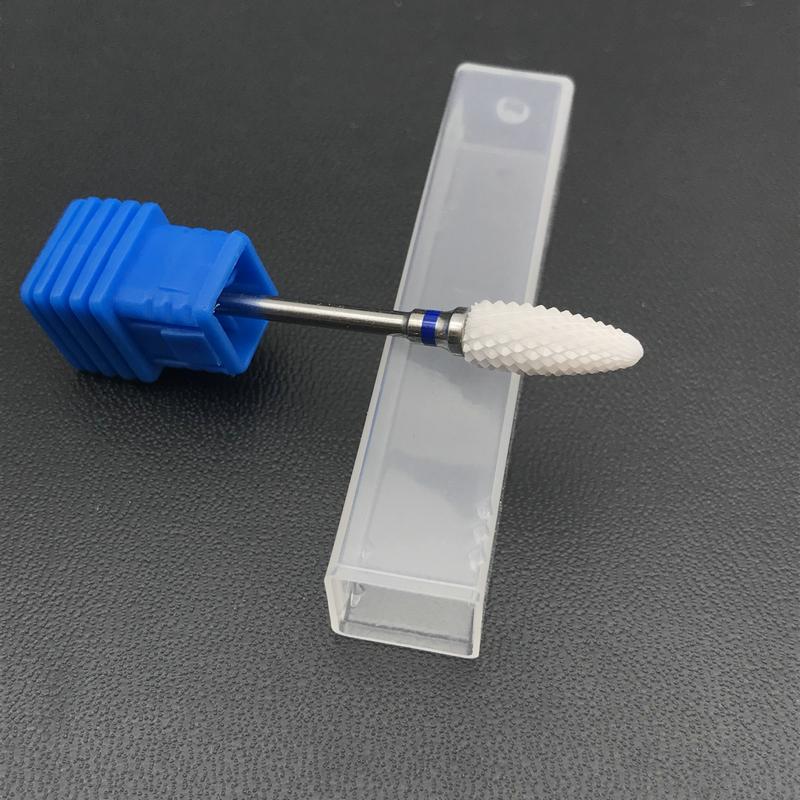 1pc Ceramic Nail Drill Bit & Zirconia Ceramic Nail Art Tools Electric Manicure Cutter Nail Dental Burs