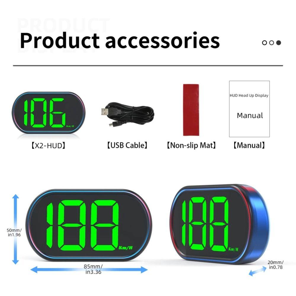 KMH/MPH GPS Car Digital Speedometer Versatile Compatibility Vehicle Speed Meter  Fit All Car