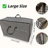 Heavy-Duty Foldable Storage Box - Under-Bed Organizer with Space-Portable Clothes & Bedding Storage Bin for Home, Dorm, Travel - Dustproof Fabric Bin