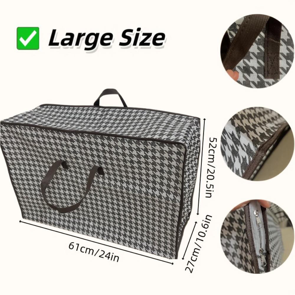 Heavy-Duty Foldable Storage Box - Under-Bed Organizer with Space-Portable Clothes & Bedding Storage Bin for Home, Dorm, Travel - Dustproof Fabric Bin