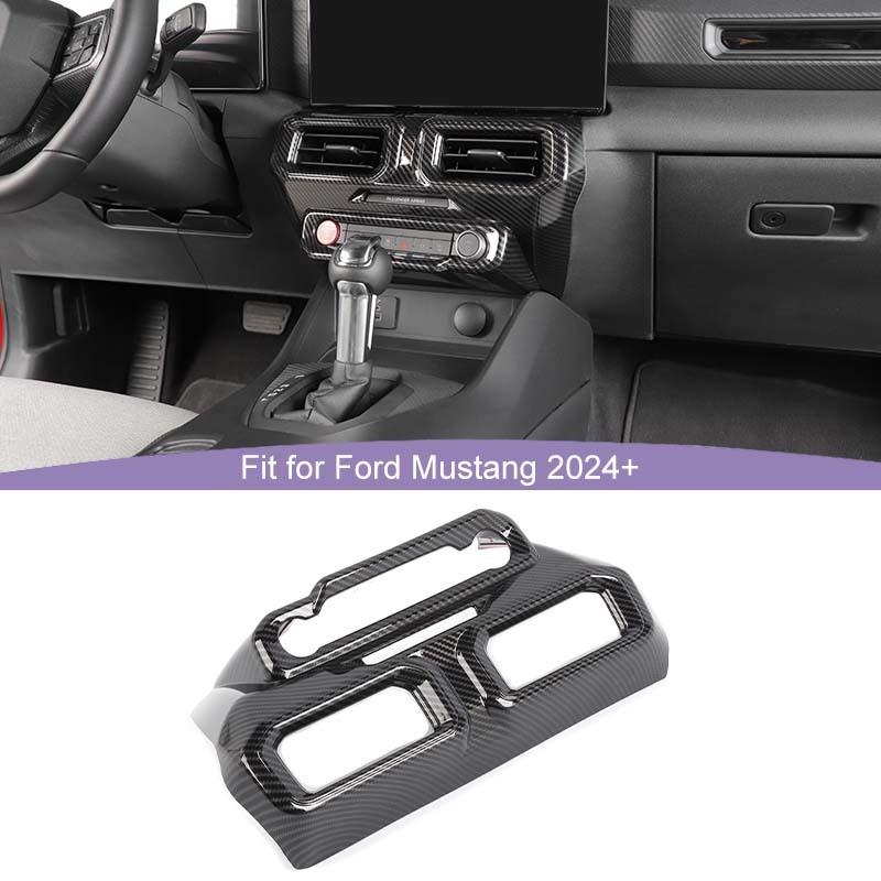 Vhodné pre Ford Mustang 2024 a novšie ABS Panel Dekoračný Kryt Ventilačnej Mriežky Klimatizácie Ochranná Nálepka Doplnky Interiéru Auta
