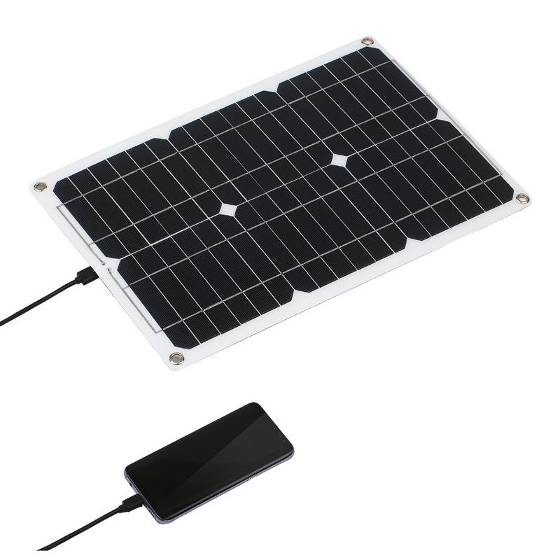 Cross-Border Solar Panel Kit: 20W 12/18V with Controller for Emergency Battery Charging