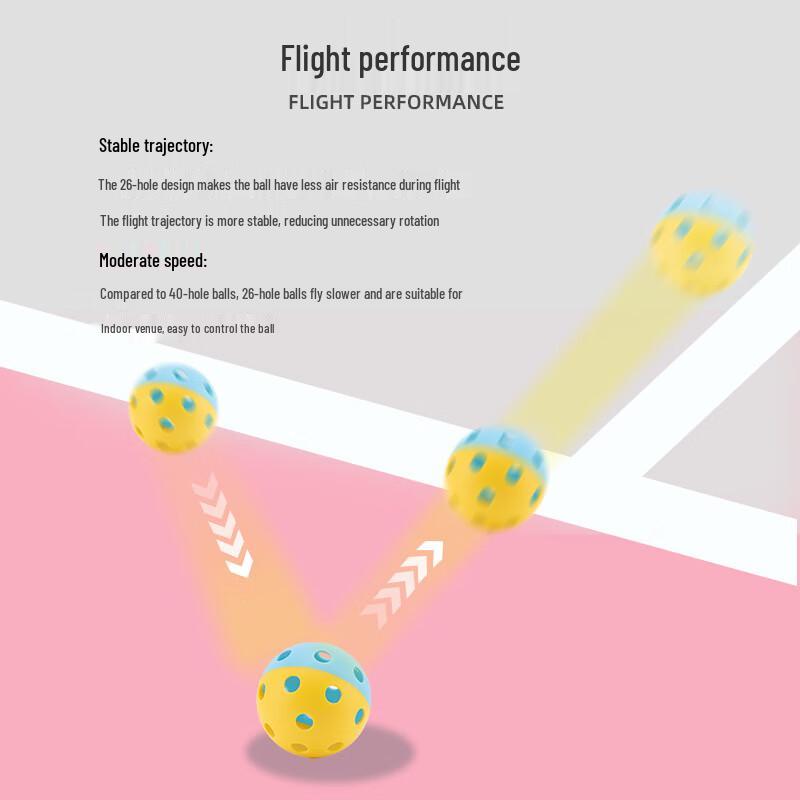 Li-Ning Dual-Color 26-Hole Pickleball (8-Pack)