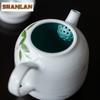 145ml Turquoise Green Hand-painted Wisteria Flower Teapot Antique Tea Infuser Pot Tea Soaking Kettle With Ball Hole Cafes Craft