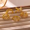 Gold Color Mini Star Double-Layer Anillos For Women Waterproof Chic Geometry CZ Ring Fashion Rings Party Jewelry Gift New 2026