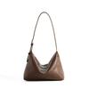 Top Layer Vegetable Tanned Cowhide Armpit Classic Hobo Bag, Versatile Leather Shoulder Crossbody Bag, Women's Dumpling Bag