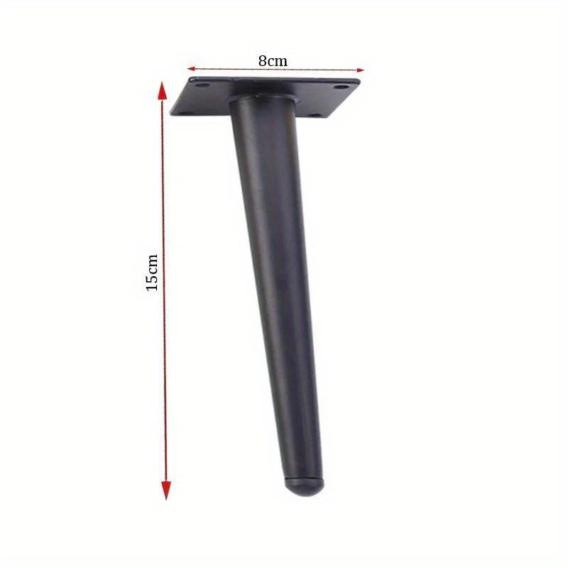 4pcs 15cm/5.9inch Sofa Legs Round Solid Metal Furniture Legs Sofa Replacement Legs Perfect Mid-Century Modern Sofa Couch Bed Coffee Table