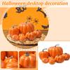 7pcs Simulation Pumpkin Model Orange Foam Pumpkin Suit