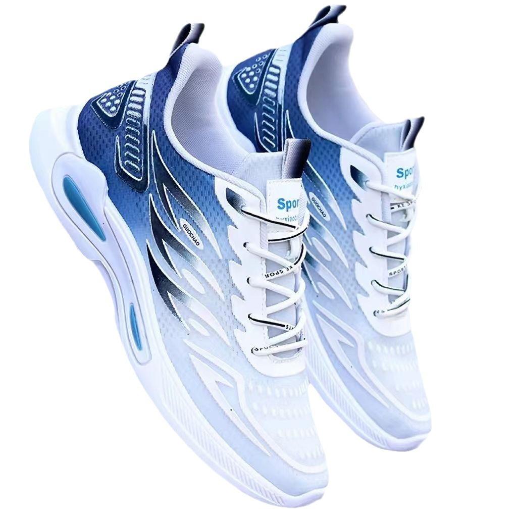 New mesh breathable men's shoes for spring and summer, anti slip and wear-resistant running sports and leisure shoes