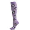 Huayasx Cute Compression Stockings Women Men Pressure Socks Compress Sports Rainbow Horse Dog Fox Cats Pattern Nylon Funny S/M