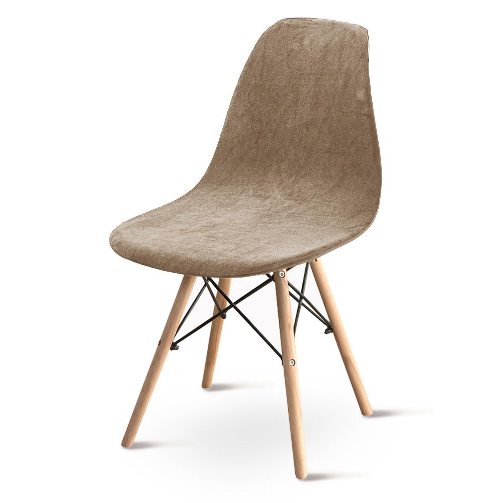Velvet Fabric Bar Chair Cover Thick Removable Seat Cover Soft Plain Armless Shell Chair Covers for Banquet Office Hotel Home