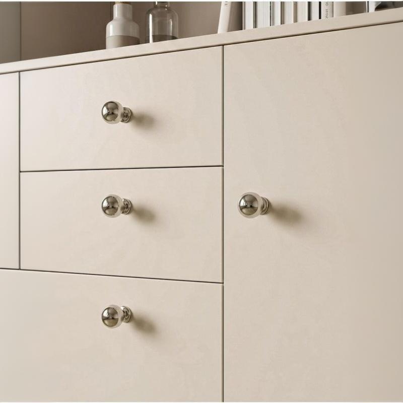 Titanium Silver Cabinet Knobs Heavy Duty Drawer Pulls for Dresser Cupboard Wardrobe Cafe Office Home Furniture Renovation