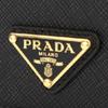 Prada Saffiano Triangle Logo Card Wallet 1mc122 Qhh F0002