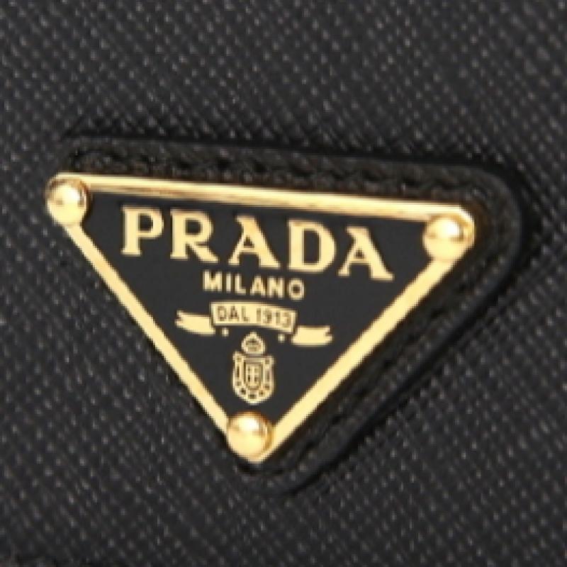 Prada Saffiano Triangle Logo Card Wallet 1mc122 Qhh F0002