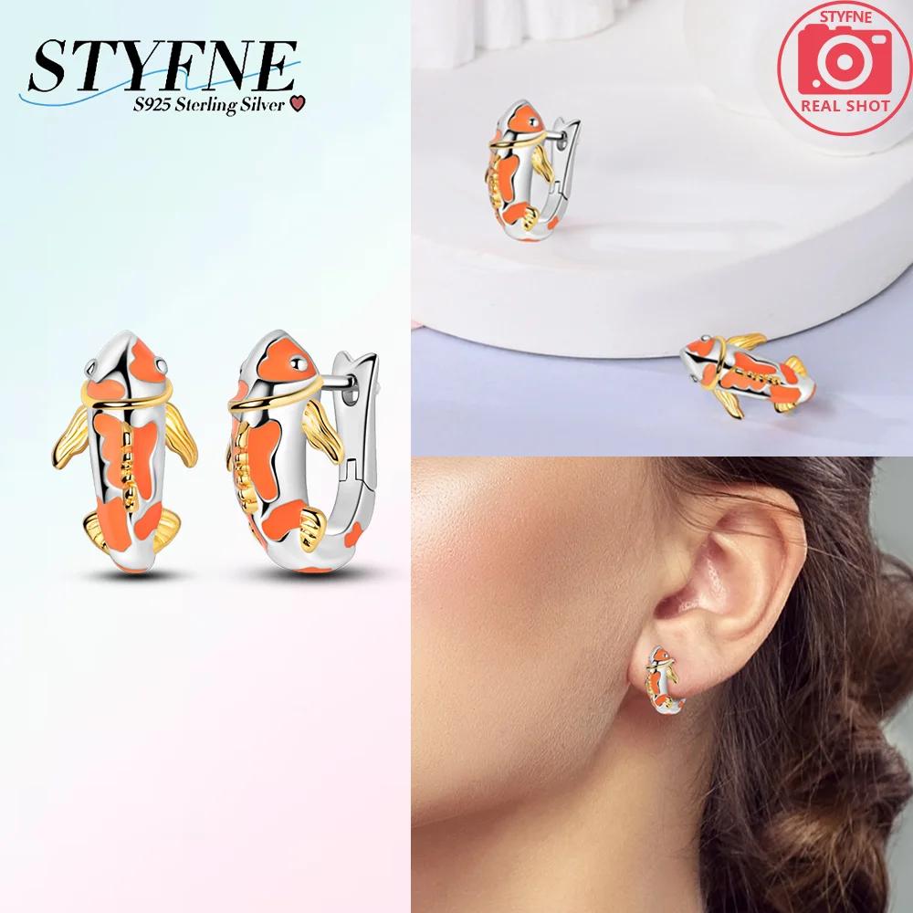 Copper Metal Authentic Original Earring of Bat Spider Red Eight-spotted Ladybug Earring Woman's Bee Dragonfly Earring Women High Quality Fine Jewelry