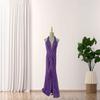 European and American Sexy Neck Halter Sequins Hip Wrap Long Party Dinner Party Dress Dress