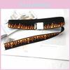 Flame Pattern Fashionable Metal Buckle Decoration Men Casual Woven Canvas Belt