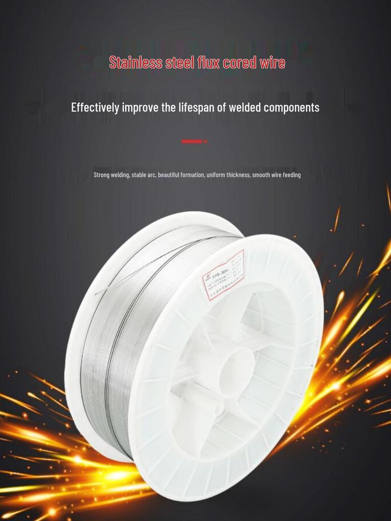 Stainless Steel Flux-Cored Welding Wire E304L/308L/309L/316L/310S - 1.0mm White Steel MAG Wire