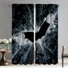 Fledermäuse Mann Vorhänge für Schlafzimmer Halloween Dekoration Elegante Zimmer Vorhänge 2 Stück Partition Verdunkelungsvorhang Schattierungen Wohnzimmer Kind