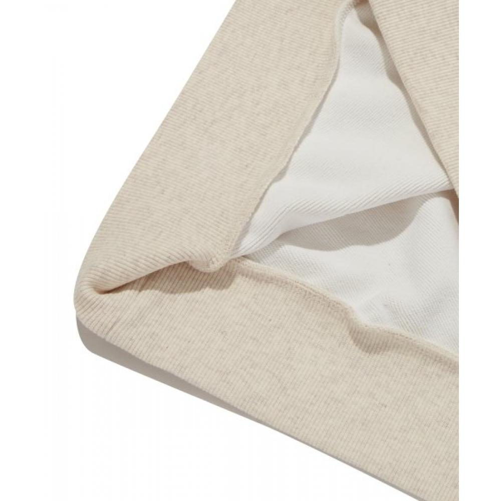 Reebok Vector Half Zip Up Sweatshirt   Beige