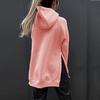Long Sleeve Hooded Padded Women's Sweatshirt Solid Color Pocket Loose Hooded Sweatshirt Plus Size Women