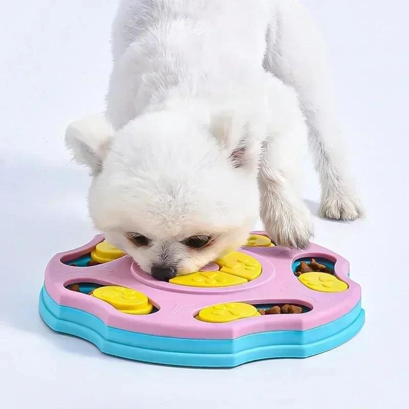 Interactive Dog Puzzle Toys Slow Feeder Bowl for Puppy IQ Training Game Non Slip Food Dispenser Pet Enrichment Mental