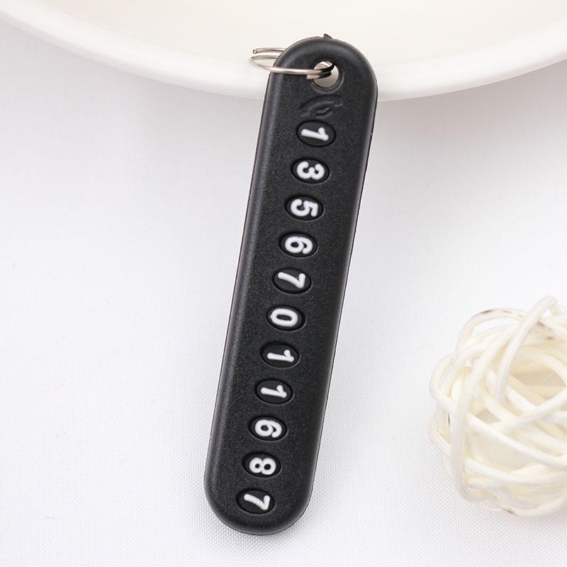 Personalized Fashion Keychain: Circle Rope, Anti-Lost Phone Pendant with DIY Number Tag