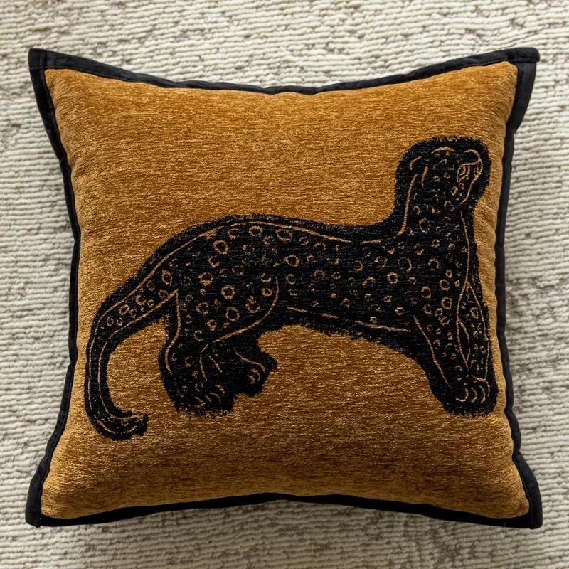 Light Luxury Sofa Pillow Cover New Chinese Modern Minimalist Model Room Decoration Pillow Backrest Headboard Cushion Cover