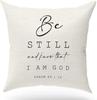 1pc Bible Verse Throw Pillow Cover Cushion Case, Christian Religious Decor Gift, Scr