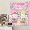 Cute Hello Kitty Tapestry Bohemian Mandala Wall Hanging for Living Room Bedroom Home Decor