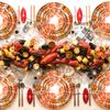 Jingdezhen Luxury Dinner Set Plates and Dishes Hotel Restaurant Ceramic Plate Bone China Porcelain Plate Wedding Gift