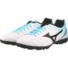 Mizuno Folgado Ag Wide Round Toe Lace-Up Low-Top Shock Absorption Balance Impact Resistant Soccer Shoes Men sneaker White Blue P1GD219425
