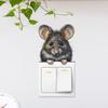 Cartoon Cute Mouse Switch Plate Sticker for Bedroom Living Room Hallway Home Decor Self-Adhesive Removable Decal