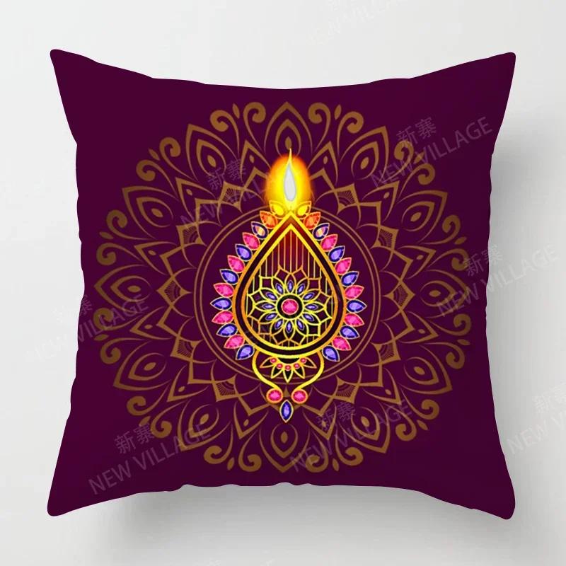 Fall Home Decor Autumn Living Room Throw Pillow Cover Sofa Boho Cushion Cover   Mandala