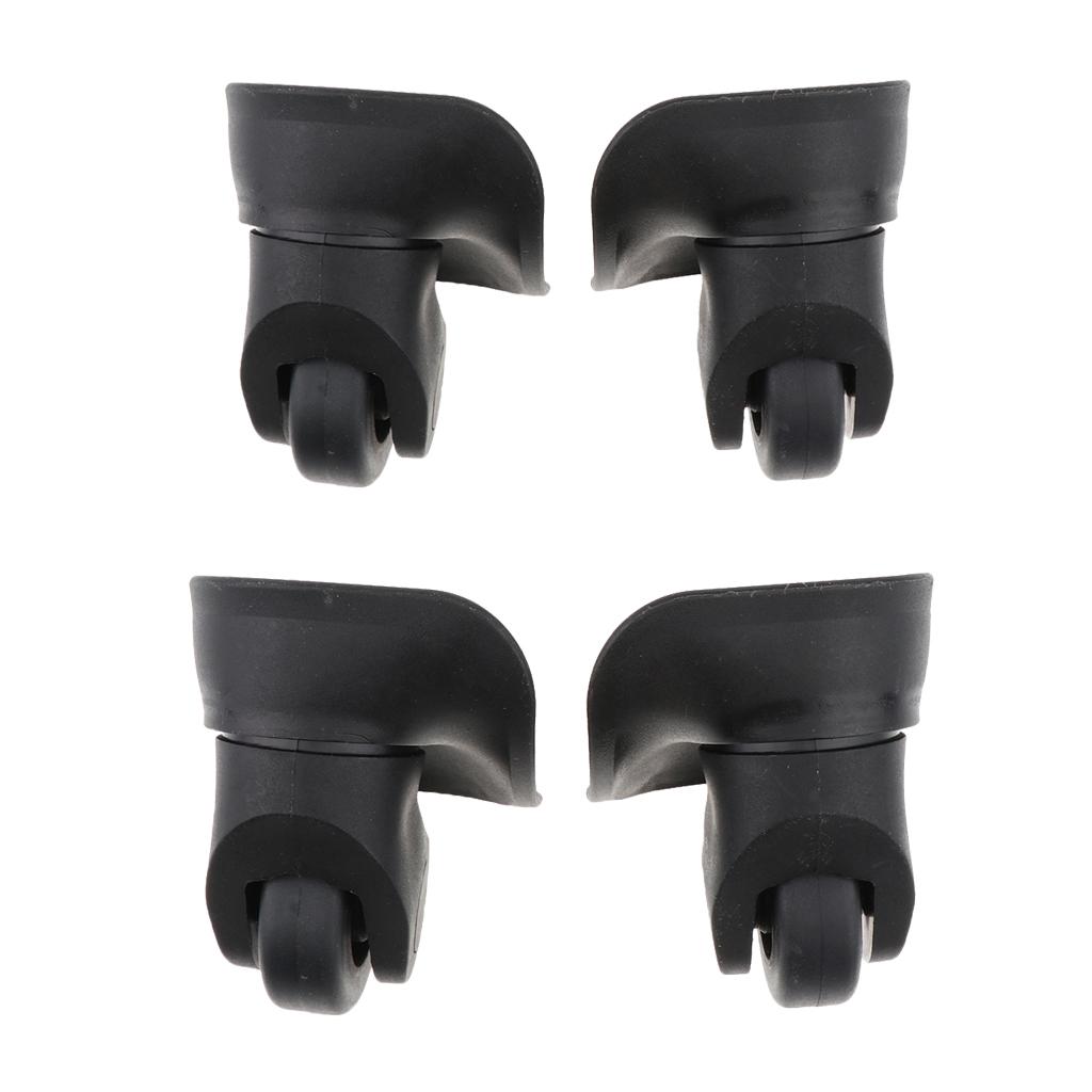 1 Pair Suitcase Luggage Bag Repair Wheels Trolley Fixed Casters - Wear-resistant