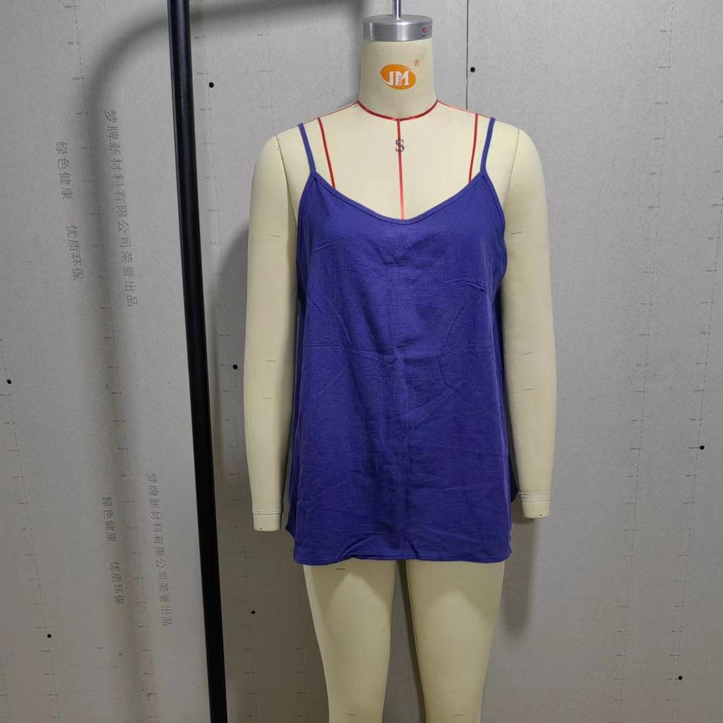 2026 New Women's Summer Linen Blend Sleeveless Cami Top - Breathable Loose Fit Tank for Layering & Casual Wear